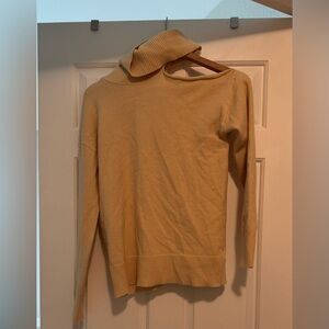 Classic Tan Women's Turtleneck Sweater